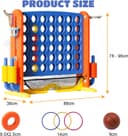 Thumbnail 5 de Giant Connect 4 Jumbo 42-ring outdoor game 🎲