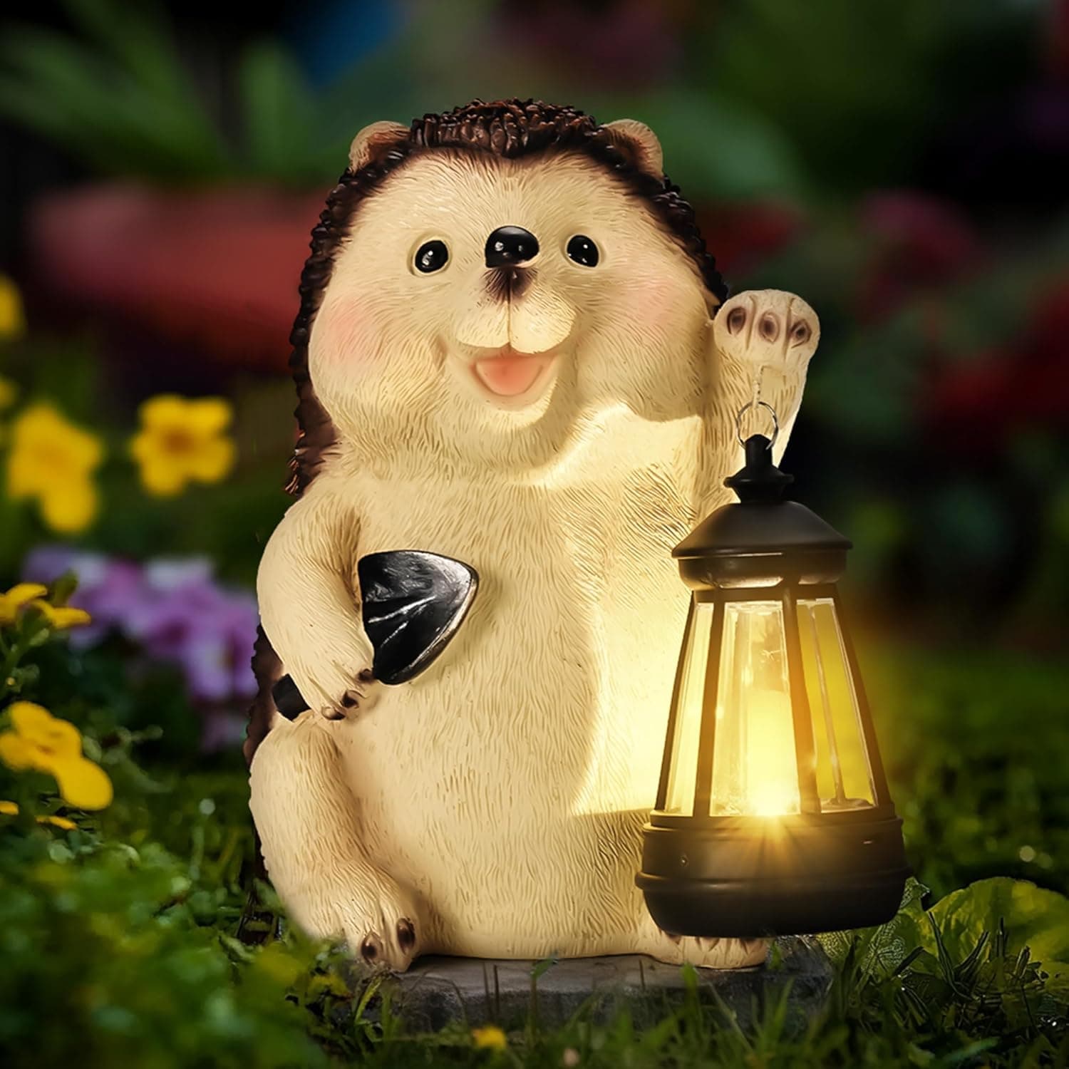 GIGALUMI Hedgehog Garden Ornament for Outdoors 🪻🎯