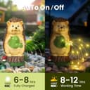 Thumbnail 1 de GIGALUMI Hedgehog Garden Ornament for Outdoors 🪻🎯