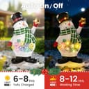 Thumbnail 1 de GIGALUMI Snowman garden ornament with solar light 🎄