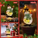 Thumbnail 5 de GIGALUMI Snowman garden ornament with solar light 🎄