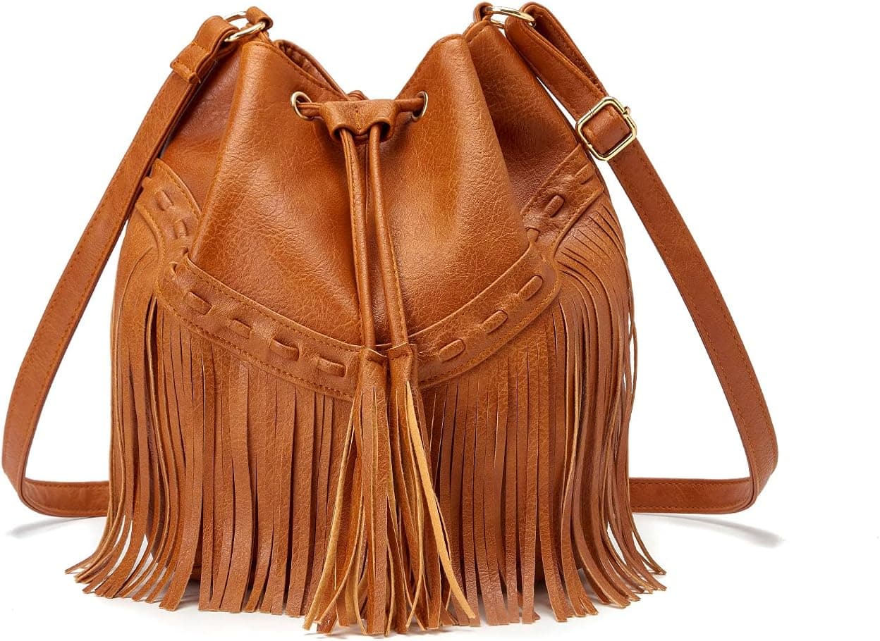 Gladdon Leather Bucket Bag for Women 👜