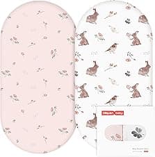 GLLQUEN BABY Moses Basket Fitted Sheets 2 pack 🛏️