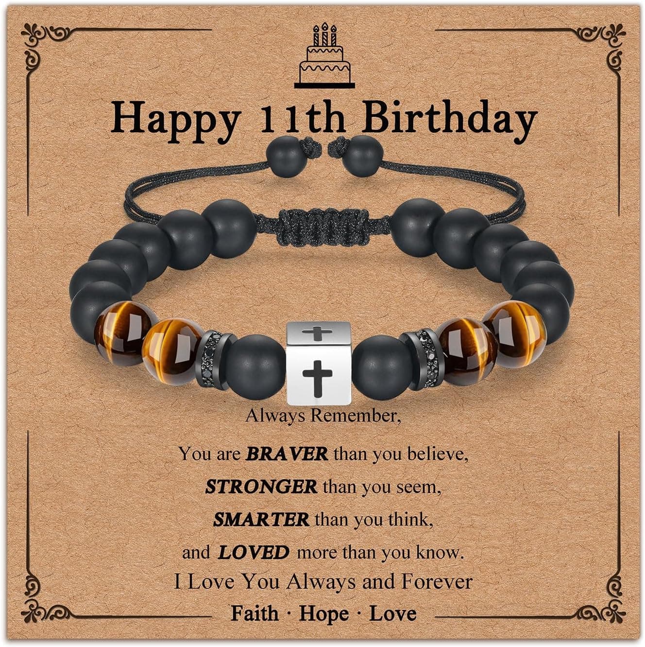 Gneckrine Boys' Bracelet Gift for Ages 7–21 🎁