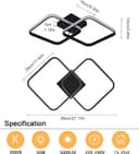 Thumbnail 4 de Goeco White Ceiling Light — 54W LED Ceiling Fixture 📺