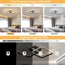 Thumbnail 5 de Goeco White Ceiling Light — 54W LED Ceiling Fixture 📺