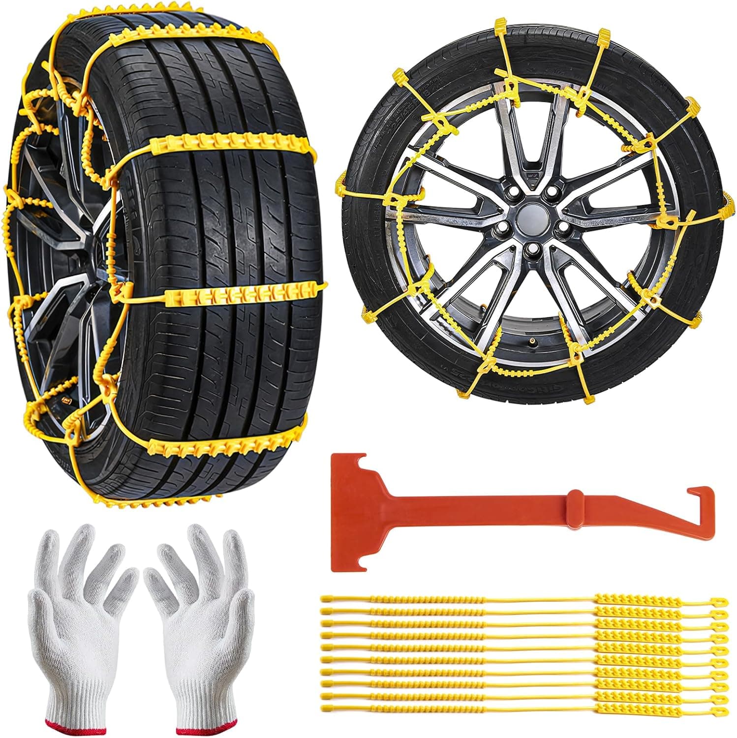GOHHME Snow Chains 165mm–265mm for Cars 🚗