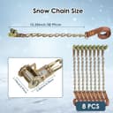 Thumbnail 1 de GOHHME Snow Chains for Cars 165mm-265mm 8-Pack 🧊