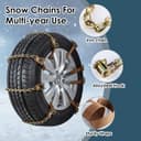 Thumbnail 3 de GOHHME Snow Chains for Cars 165mm-265mm 8-Pack 🧊