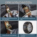 Thumbnail 4 de GOHHME Snow Chains for Cars 165mm-265mm 8-Pack 🧊