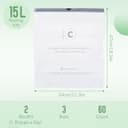 Thumbnail 1 de GRANDMA SHARK 10L–15L drawstring bin bags 60 pack 🗑️