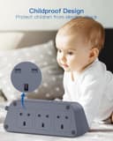 Thumbnail 4 de Gray Extension Lead 6-Way with 5 USB (3250W) 🔌