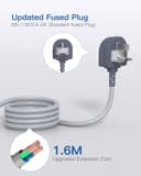 Thumbnail 5 de Gray Extension Lead 6-Way with 5 USB (3250W) 🔌