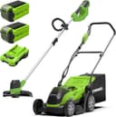 Thumbnail principal de Greenworks G40LT Battery Lawn Trimmer & G40LM35 Mower 2-in-1 🌿