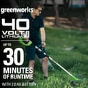 Thumbnail 3 de Greenworks G40LT Battery Lawn Trimmer & G40LM35 Mower 2-in-1 🌿