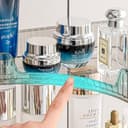 Thumbnail 2 de Grey Corner Vanity Organiser 3 Tier Bathroom Shelf 🎀?