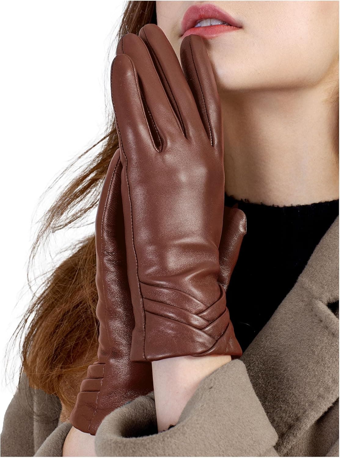 GSG SINCE 1998 Women’s Touchscreen Leather Gloves 🧤