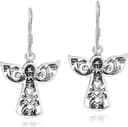 Thumbnail 2 de Guardian Angel of Love .925 Sterling Silver Dangle Earrings 📿
