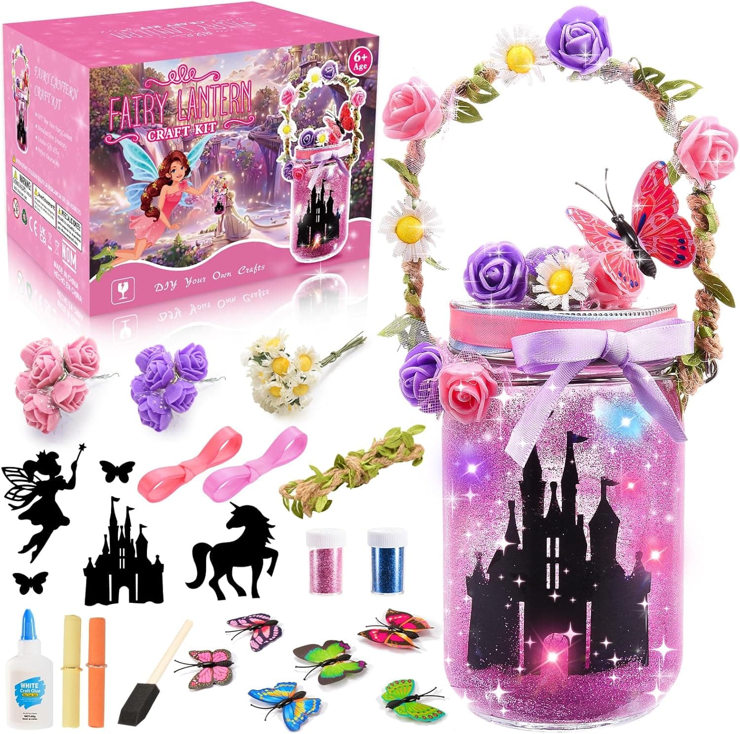 Hapikids Fairy Lantern Craft Kit for Girls 3–12 🎨