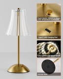 Thumbnail 3 de HARPER LIVING Rechargeable Table Lamp, 3‑mode dimmable 📷