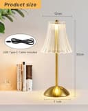 Thumbnail 4 de HARPER LIVING Rechargeable Table Lamp, 3‑mode dimmable 📷