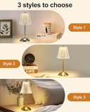 Thumbnail 7 de HARPER LIVING Rechargeable Table Lamp, 3‑mode dimmable 📷