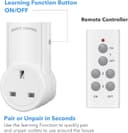 Thumbnail 3 de HBN Remote Control Plug Socket 13A 3‑pack 🔌