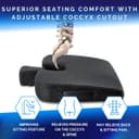 Thumbnail 1 de Healthfix Car Seat Wedge Cushion for Driving Comfort 🚗