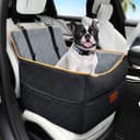 Thumbnail principal de HEGGCOOE Small Dog Car Seat with Memory Foam, 2 Safety Belts 🐶🎐
