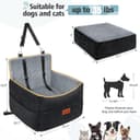 Thumbnail 2 de HEGGCOOE Small Dog Car Seat with Memory Foam, 2 Safety Belts 🐶🎐