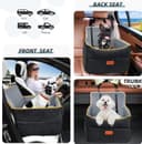 Thumbnail 4 de HEGGCOOE Small Dog Car Seat with Memory Foam, 2 Safety Belts 🐶🎐