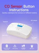 Thumbnail 4 de Heiman Carbon Monoxide Detector 10‑Year CO alarm 📟