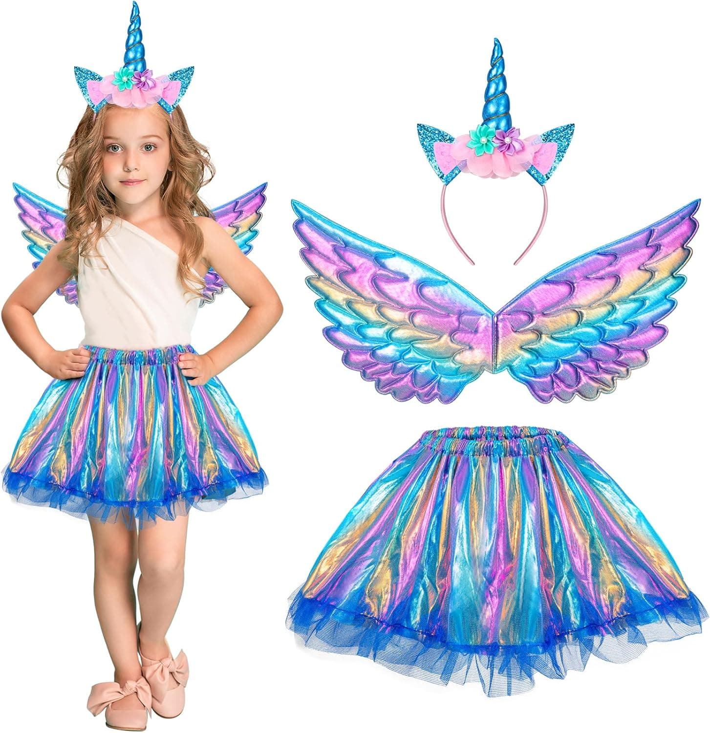 HIFOT Unicorn Costume Tutu Skirt for Girls 🎭