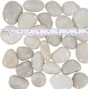 Thumbnail 1 de Hisredsun White Polished River Pebbles 2.1lb for Landscaping 🪨