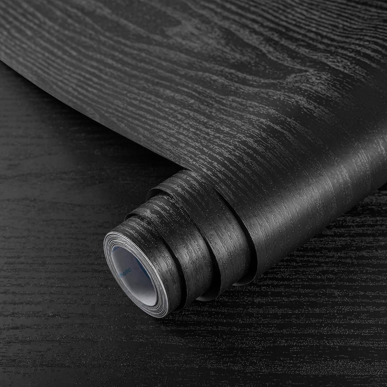 Hode Black Wood Vinyl Wrap 30x200cm self-adhesive roll 🧻