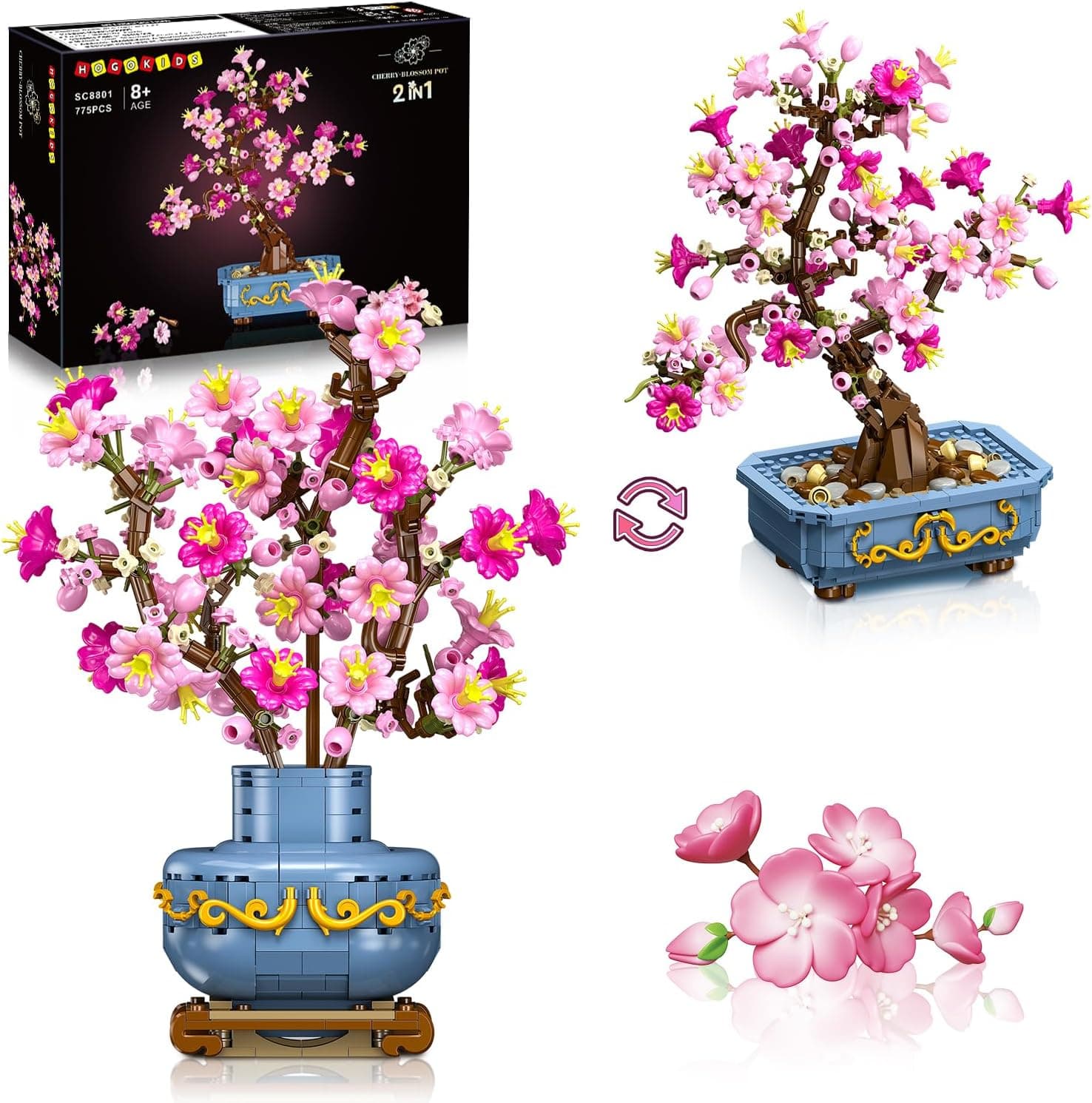 HOGOKIDS Flowers Cherry-Blossom Bonsai 775PCS set 🌳