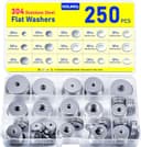 Thumbnail principal de HOLMOL Flat Penny Washers 250 pcs — Stainless Steel 🧰