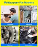 Thumbnail 5 de HOLMOL Flat Penny Washers 250 pcs — Stainless Steel 🧰