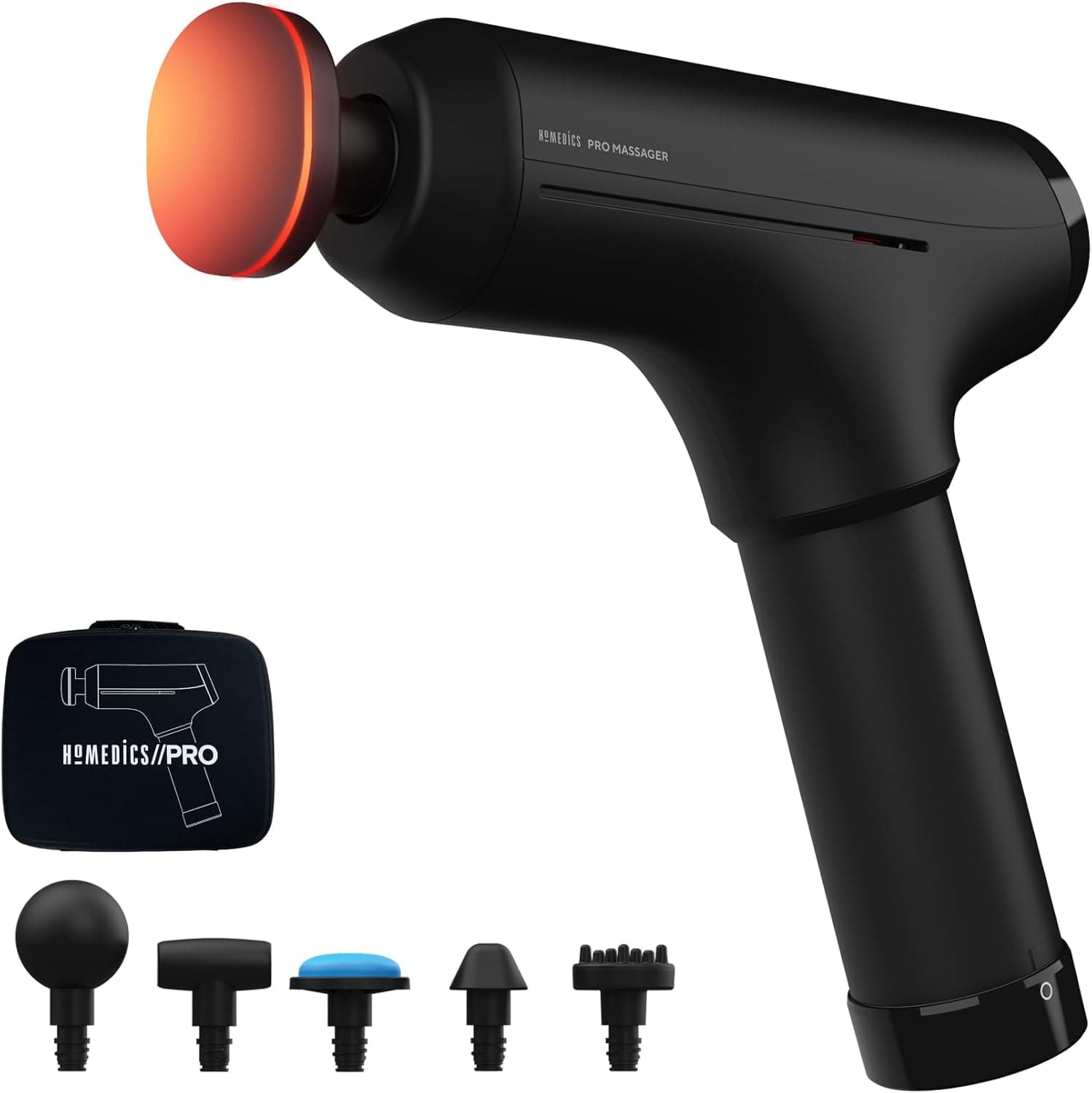 Homedics Pro Power Handheld Massage Gun 6 heads 🎧