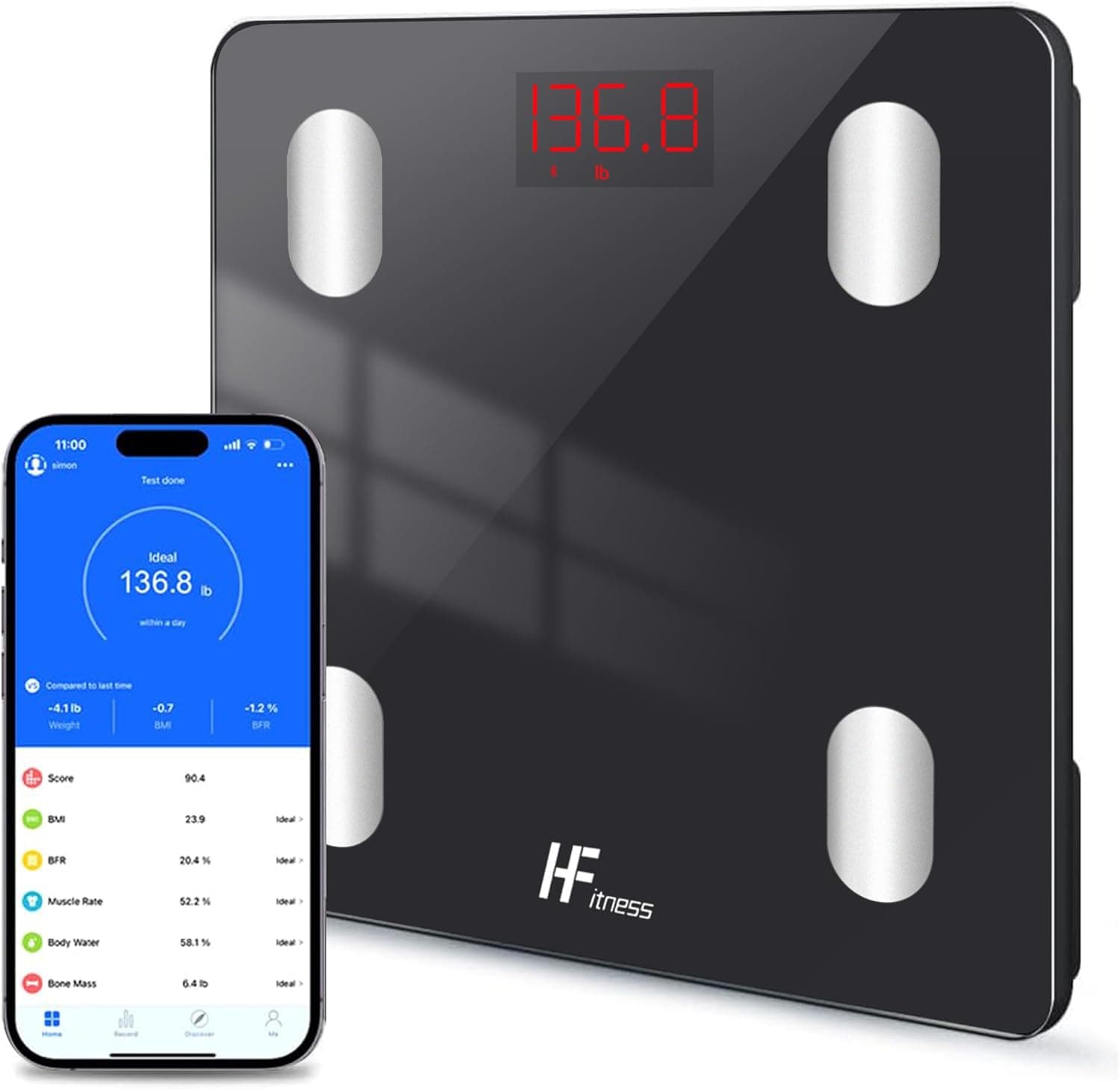 HomeFashion HFitness 19x body composition smart scale ⚖️