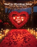 Thumbnail 4 de Homemory 2000 rose petals with 24 LED tealights 🌹