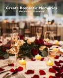 Thumbnail 5 de Homemory 2000 rose petals with 24 LED tealights 🌹