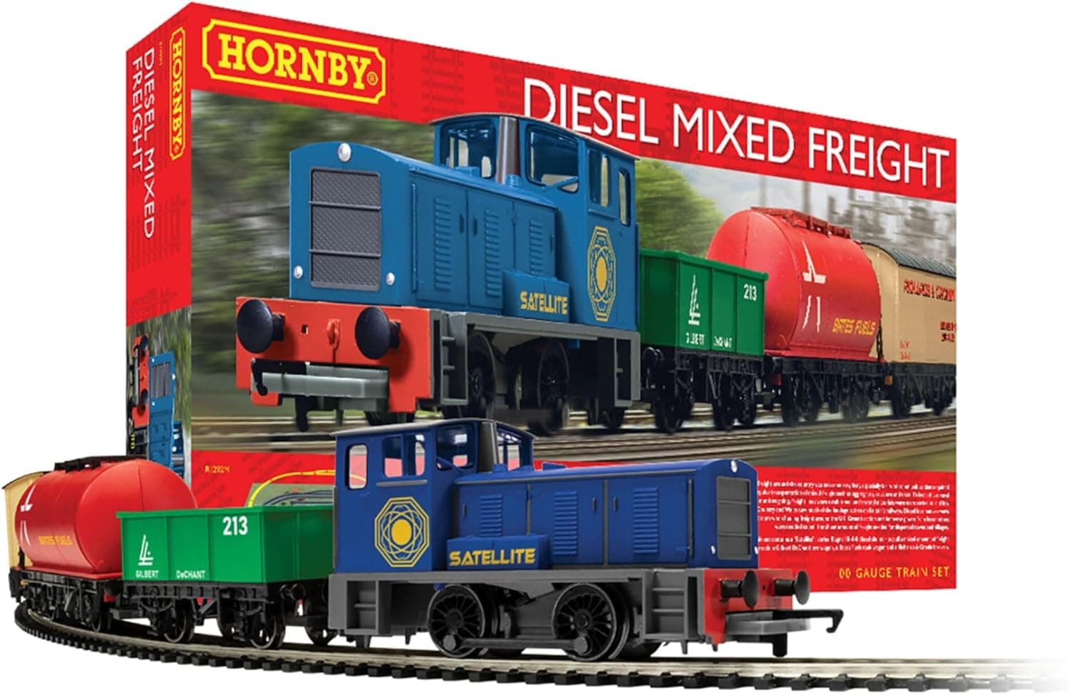 Hornby R1292M Diesel Mixed Freight Train Set 00 Gauge 🚂