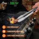 Thumbnail 2 de HOTEC Stainless Steel Kitchen Tongs Set of 2-9" and 12" 🍽️