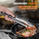 Thumbnail 4 de HOTEC Stainless Steel Kitchen Tongs Set of 2-9" and 12" 🍽️