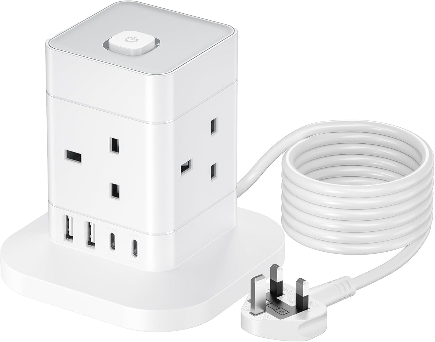 Hotimy 13A Cube Extension Lead 5m with USB ports 🔌
