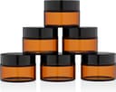 Thumbnail principal de HOTUT 50ml Amber Glass Jars for Lotions & Creams 🧴