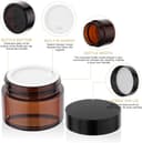 Thumbnail 2 de HOTUT 50ml Amber Glass Jars for Lotions & Creams 🧴