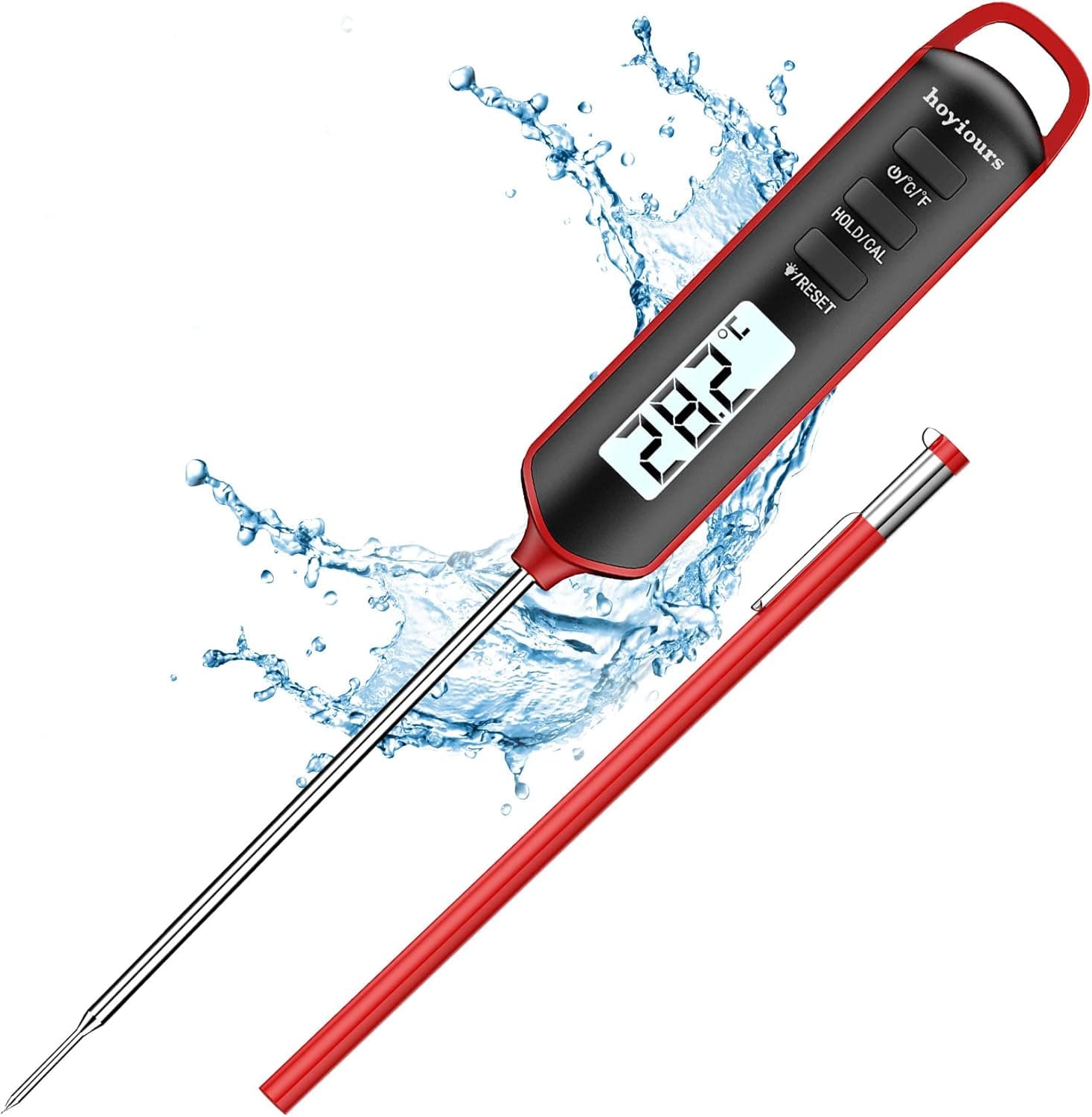 hoyiours Meat Thermometer Probe Instant Read 4.7" 📷