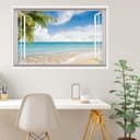 Thumbnail 5 de HPNIUB 3D Beach Wall Sticker 1 mural 🖼️